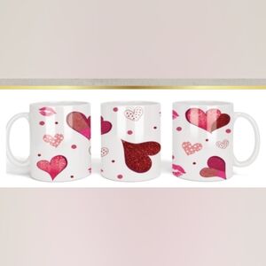 Heart Patterned Coffee Mug